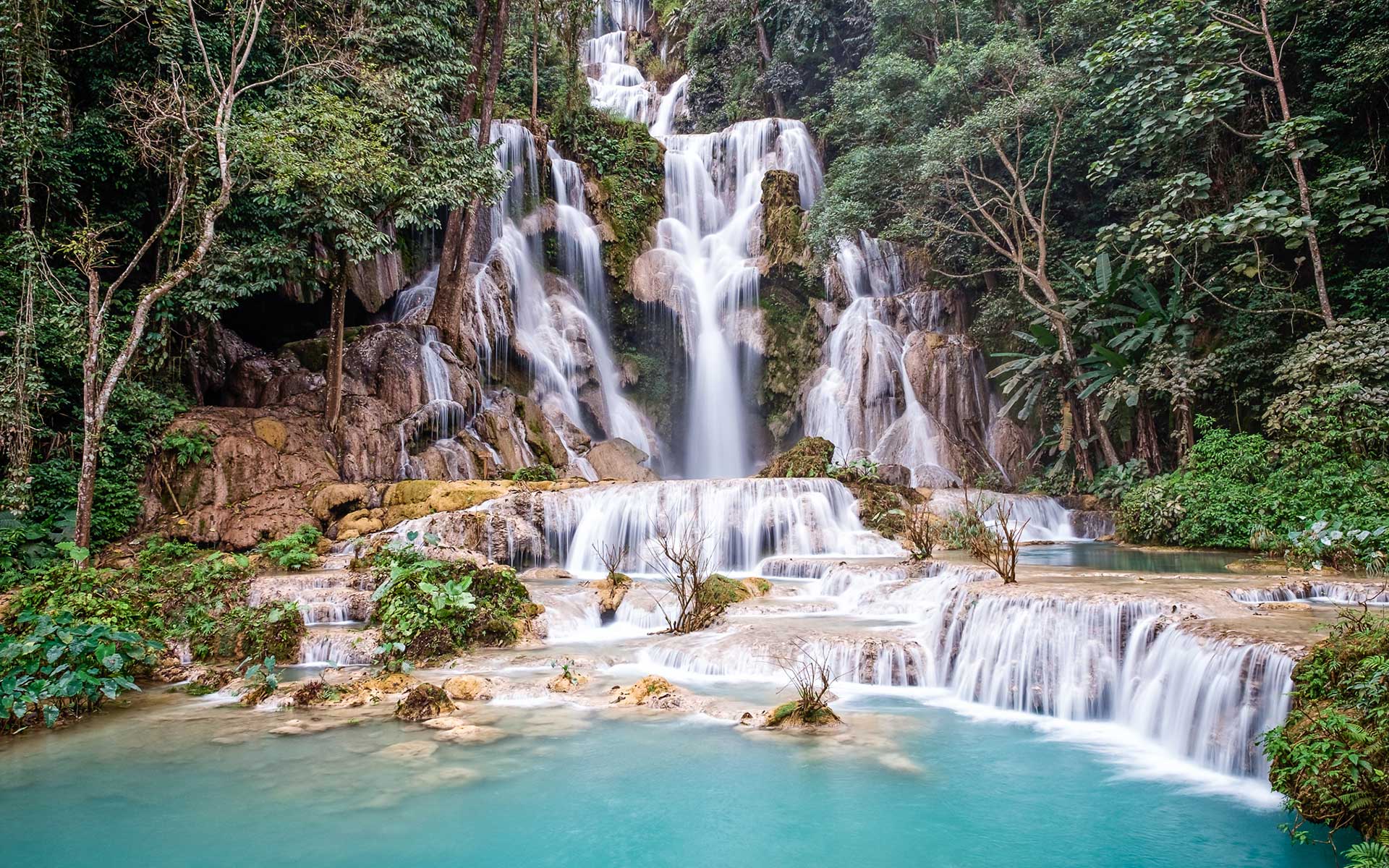 Kuang Si Caves & Waterfalls