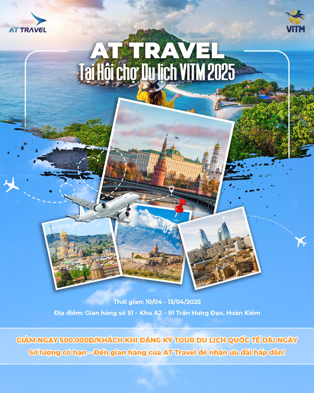 AT TRAVEL Tưng Bừng Tham Gia Hội Chợ Du Lịch VITM Hà Nội 2025